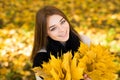 Woman portret in autumn Royalty Free Stock Photo