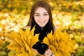 Woman portret in autumn Royalty Free Stock Photo