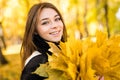 Woman portret in autumn Royalty Free Stock Photo