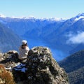 Girl Overlooks Incredible Scenery of New Zealand