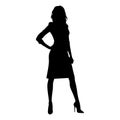 Woman posing silhouette