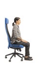 Woman posture at the office