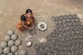 Potter and her pottery in bangladesh