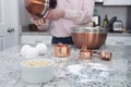 Woman cooking in the kitchen Royalty Free Stock Photo