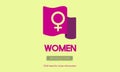 Woman Power Feminist Equal Rights Concept Royalty Free Stock Photo