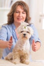 Woman practicing reiki therapy Royalty Free Stock Photo