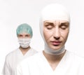 Woman prepared for plastic surgery Royalty Free Stock Photo