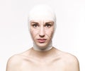 Woman prepared for plastic surgery Royalty Free Stock Photo