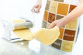 Woman preparing pasta