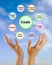 Presenting Eight Life Goals Royalty Free Stock Photo