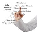 Process of Salary Payment Royalty Free Stock Photo