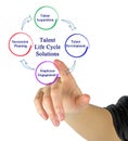 Presenting Talent Life Cycle Solutions Royalty Free Stock Photo