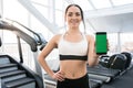 Woman Presenting Workout App