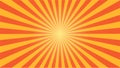 Vector of Sunburst with Orange and Yellow Color. Good for additional background