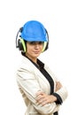 Woman with protective workwear