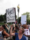 Woman Protester Against Vladimir Putin