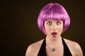 Woman with Purple Hair