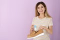 Woman putting capsule shoe freshener Royalty Free Stock Photo