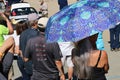 Spectators, Mazda Laguna Sega Race Way, California. Royalty Free Stock Photo