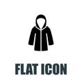 Woman raincoat Icon Flat