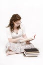 Una donna lettura 