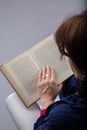 Woman reading a book Royalty Free Stock Photo