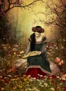 Mujer leer libro 