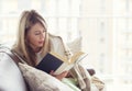 Woman reading book Royalty Free Stock Photo