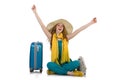 Woman ready for summer holiday Royalty Free Stock Photo