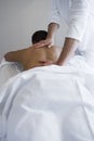 Woman Receiving Back Massage At Resort Spa Royalty Free Stock Photo