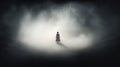 Mysterious Portrait: Woman Emerging From Enchanting Fog Royalty Free Stock Photo