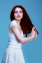 Woman with red hair Royalty Free Stock Photo