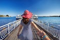 Couple at Issyk Kul Lake Royalty Free Stock Photo