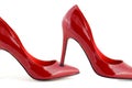 Woman red shoes