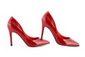 Woman red shoes