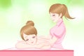 Woman relax massage