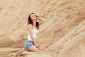 Woman relax summer on beach