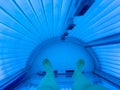 Woman Relax in Tanning Bed Royalty Free Stock Photo