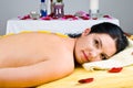 Woman relaxing at spa salon Royalty Free Stock Photo
