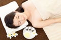 Woman relaxing at spa salon Royalty Free Stock Photo