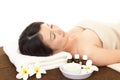 Woman relaxing at spa salon Royalty Free Stock Photo