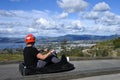 Woman ride on Skyline Rotorua Luge