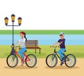 Woman riding bicicle Royalty Free Stock Photo