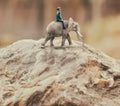 Woman riding an elephant Royalty Free Stock Photo