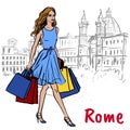 Woman in Rome