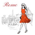 Woman in Rome