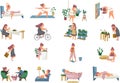 Woman Routine Icons Collection