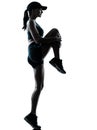 Woman runner jogger stretching warm up Royalty Free Stock Photo