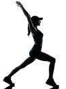 Woman runner jogger stretching warm up Royalty Free Stock Photo