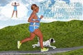 Woman Running Jogging Goal Motivation Fitness Dream